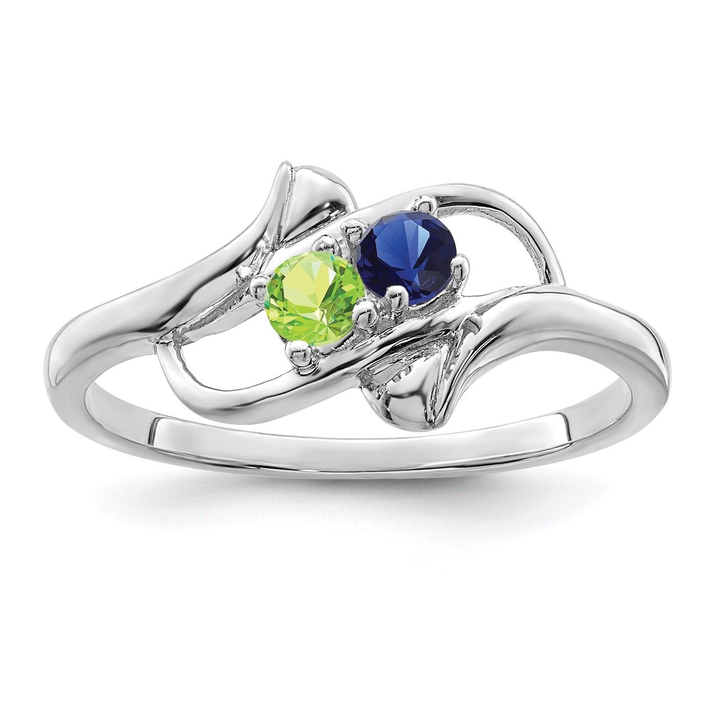Sterling Silver Rhodium-plated Family Jewelry Mounting