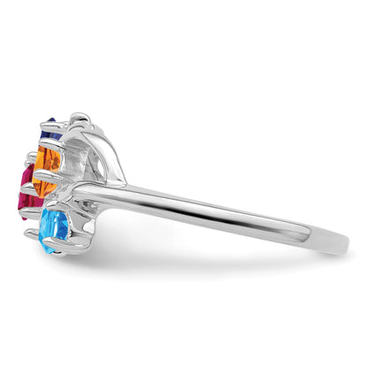 Sterling Silver Rhodium-plated Family Jewelry Mounting