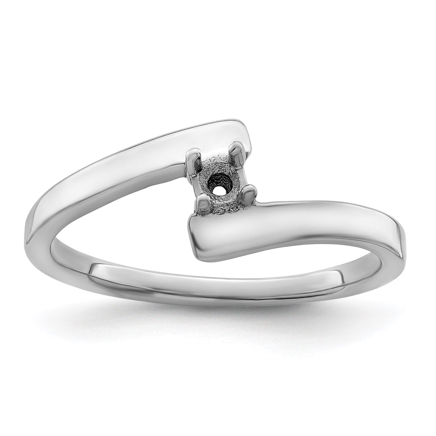 Sterling Silver Rhodium-plated Family Jewelry Mounting