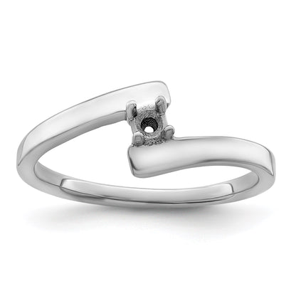 Sterling Silver Rhodium-plated Family Jewelry Mounting