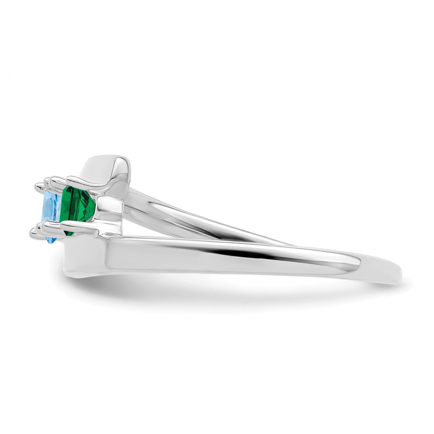 Sterling Silver Rhodium-plated Family Jewelry Mounting