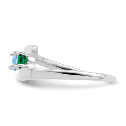 Sterling Silver Rhodium-plated Family Jewelry Mounting