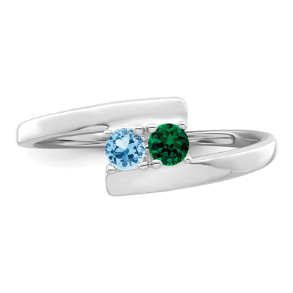 Sterling Silver Rhodium-plated Family Jewelry Mounting