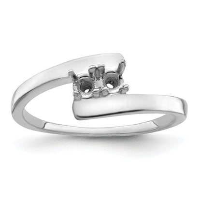 Sterling Silver Rhodium-plated Family Jewelry Mounting