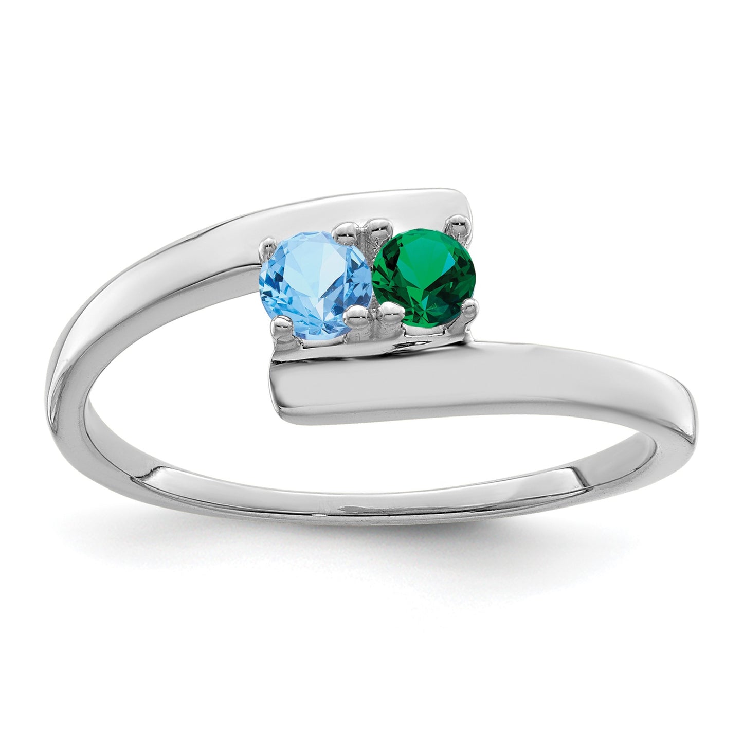 Sterling Silver Rhodium-plated Family Jewelry Mounting