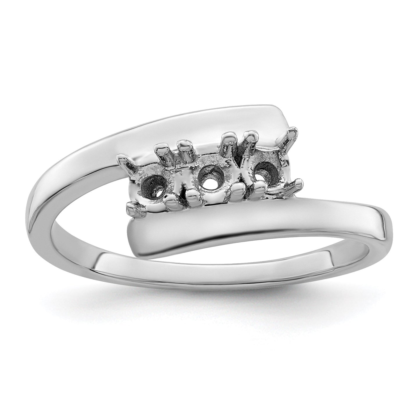 Sterling Silver Rhodium-plated Family Jewelry Mounting