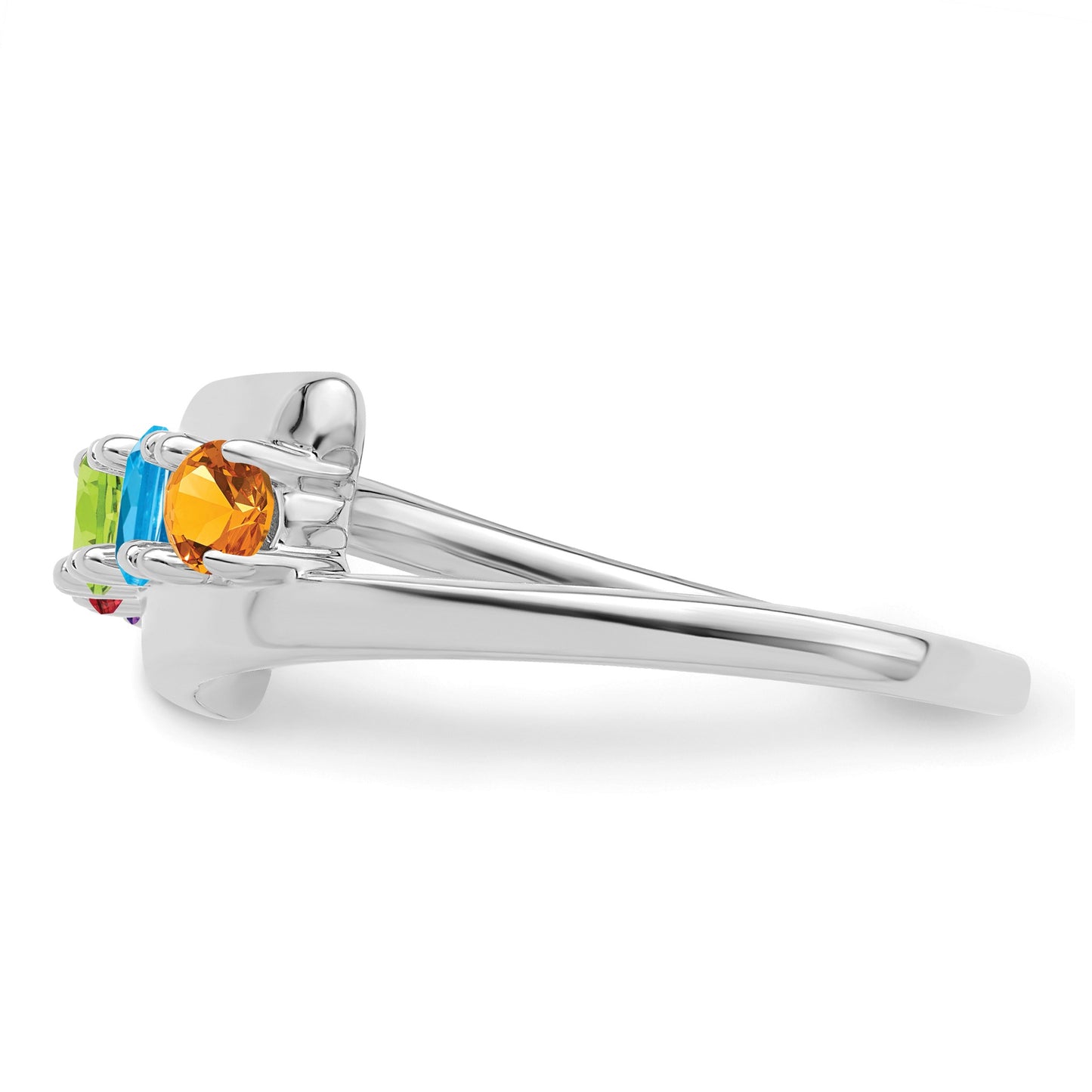 Sterling Silver Rhodium-plated Family Jewelry Mounting