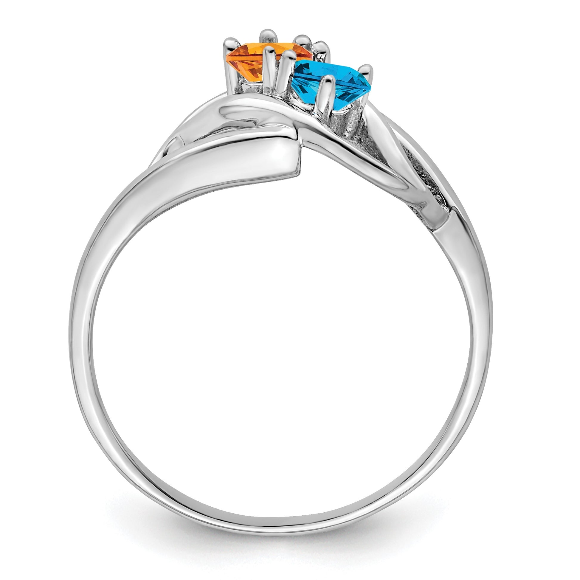 Sterling Silver Rhodium-plated Family Jewelry Mounting