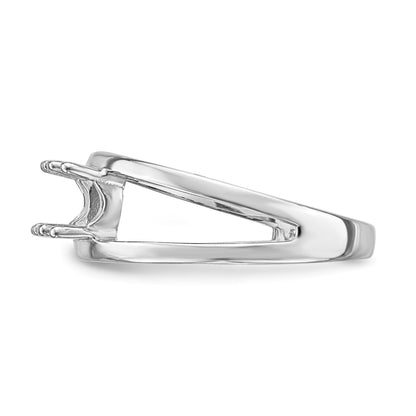 14k White Gold 3 Stone Mother's Ring Mounting