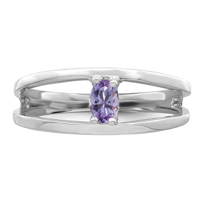 Sterling Silver Rhodium-plated Family Jewelry Mounting