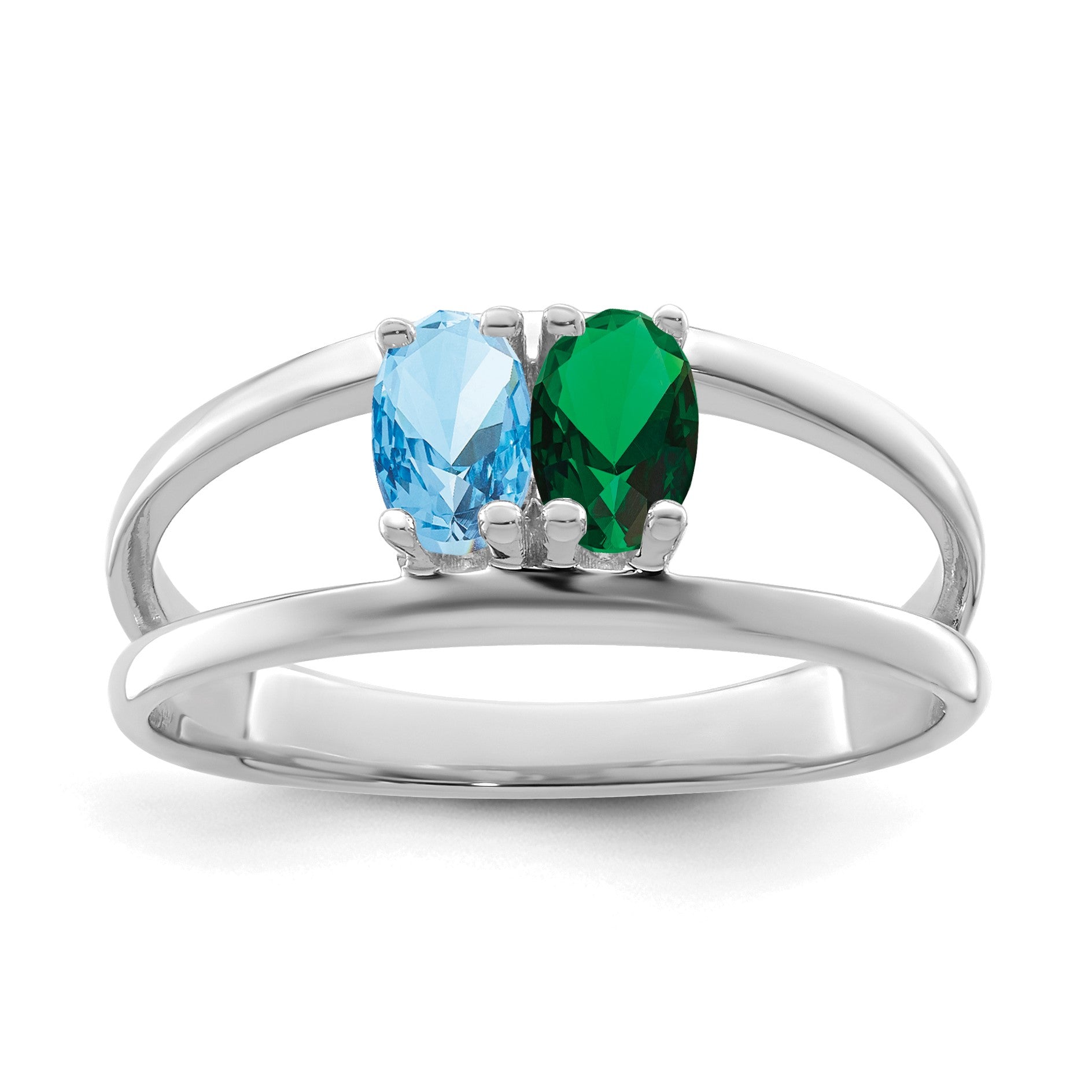 Sterling Silver Rhodium-plated Family Jewelry Mounting