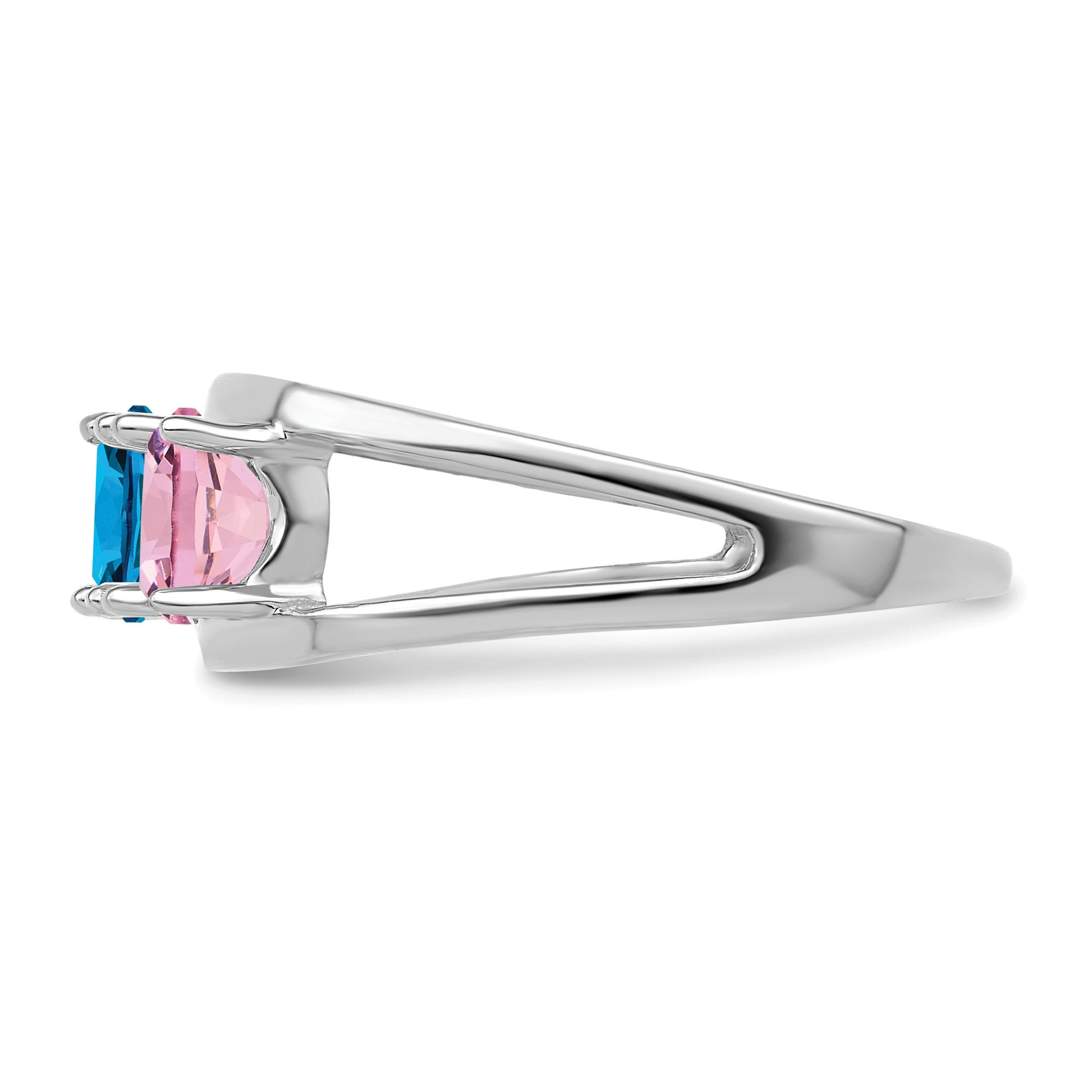 Sterling Silver Rhodium-plated Family Jewelry Mounting
