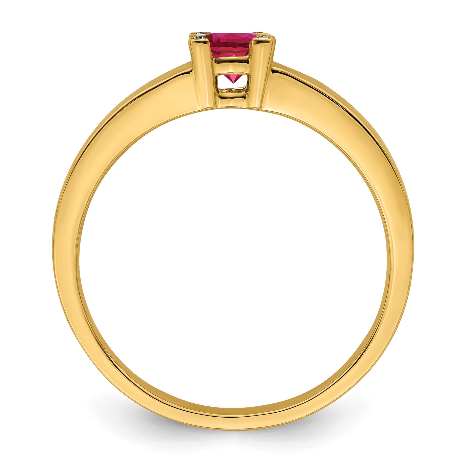 14K Family Jewelry Diamond Semi-Set Ring
