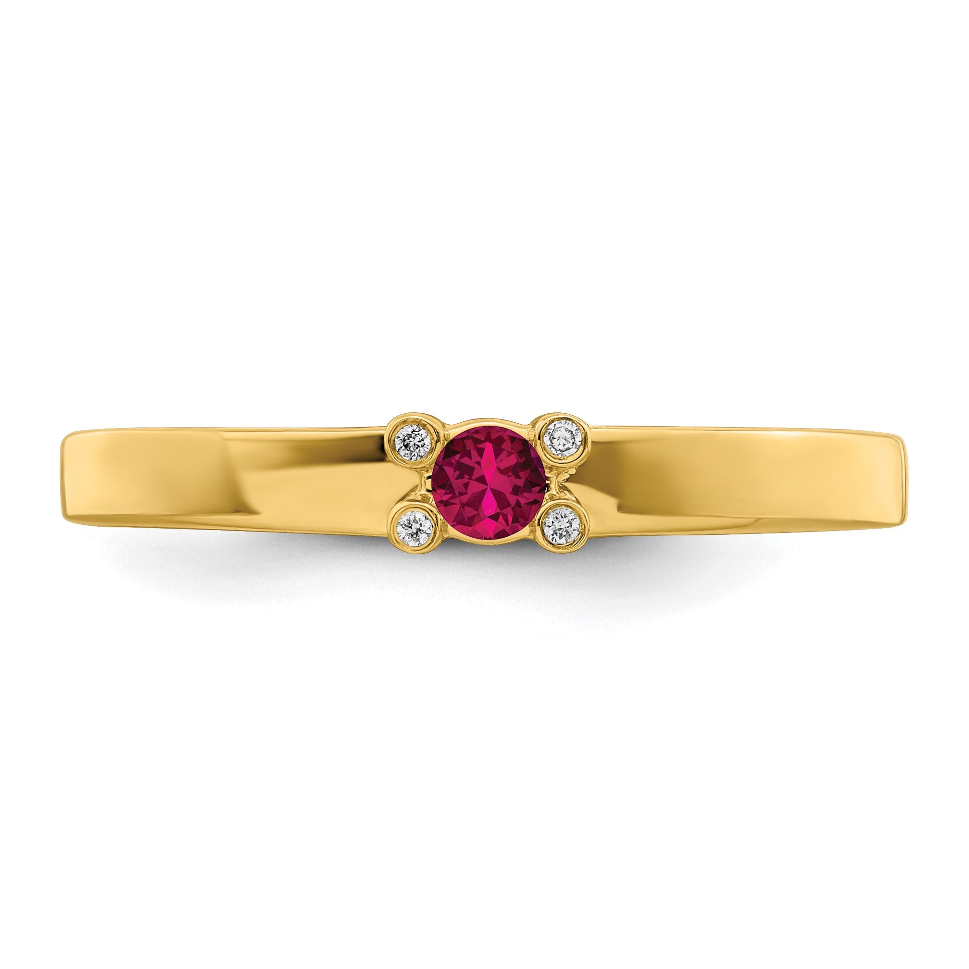 14K Family Jewelry Diamond Semi-Set Ring