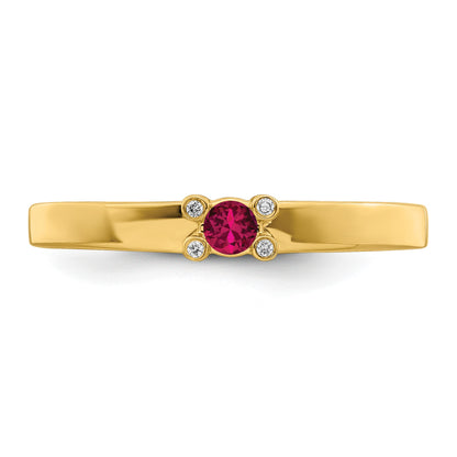 14K Family Jewelry Diamond Semi-Set Ring