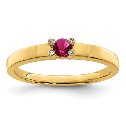 14K Family Jewelry Diamond Semi-Set Ring