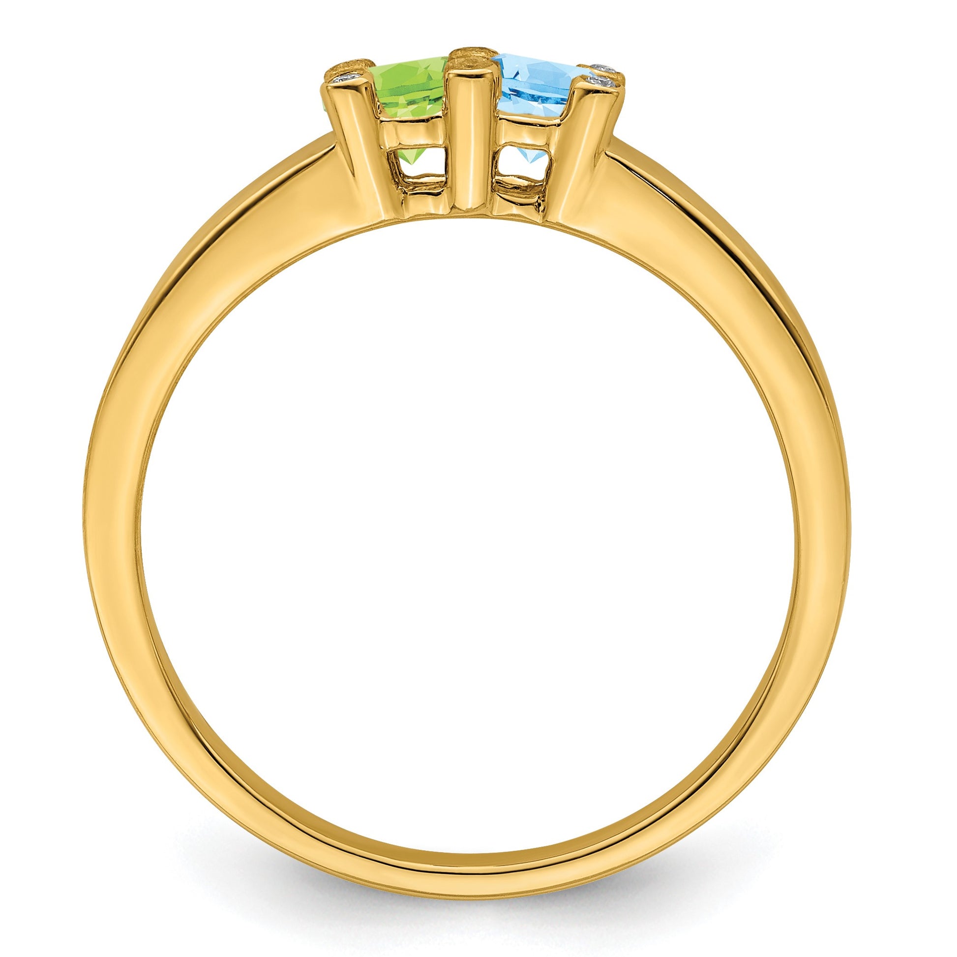 14K Family Jewelry Diamond Semi-Set Ring