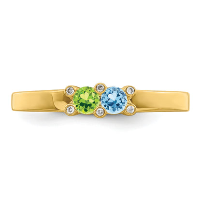 14K Family Jewelry Diamond Semi-Set Ring