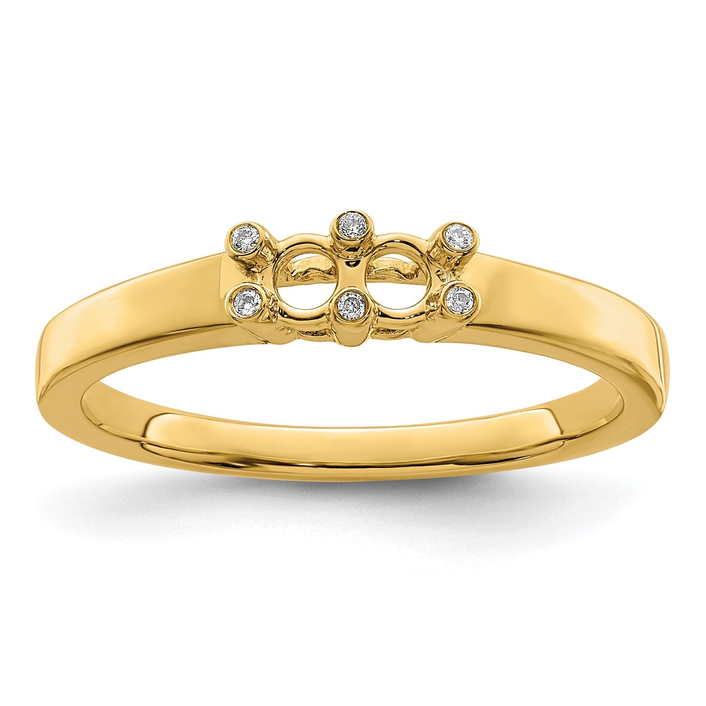 14K Family Jewelry Diamond Semi-Set Ring