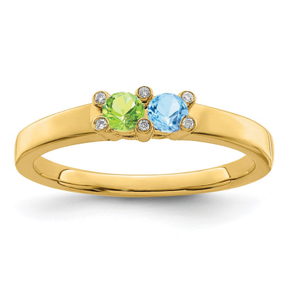 14K Family Jewelry Diamond Semi-Set Ring