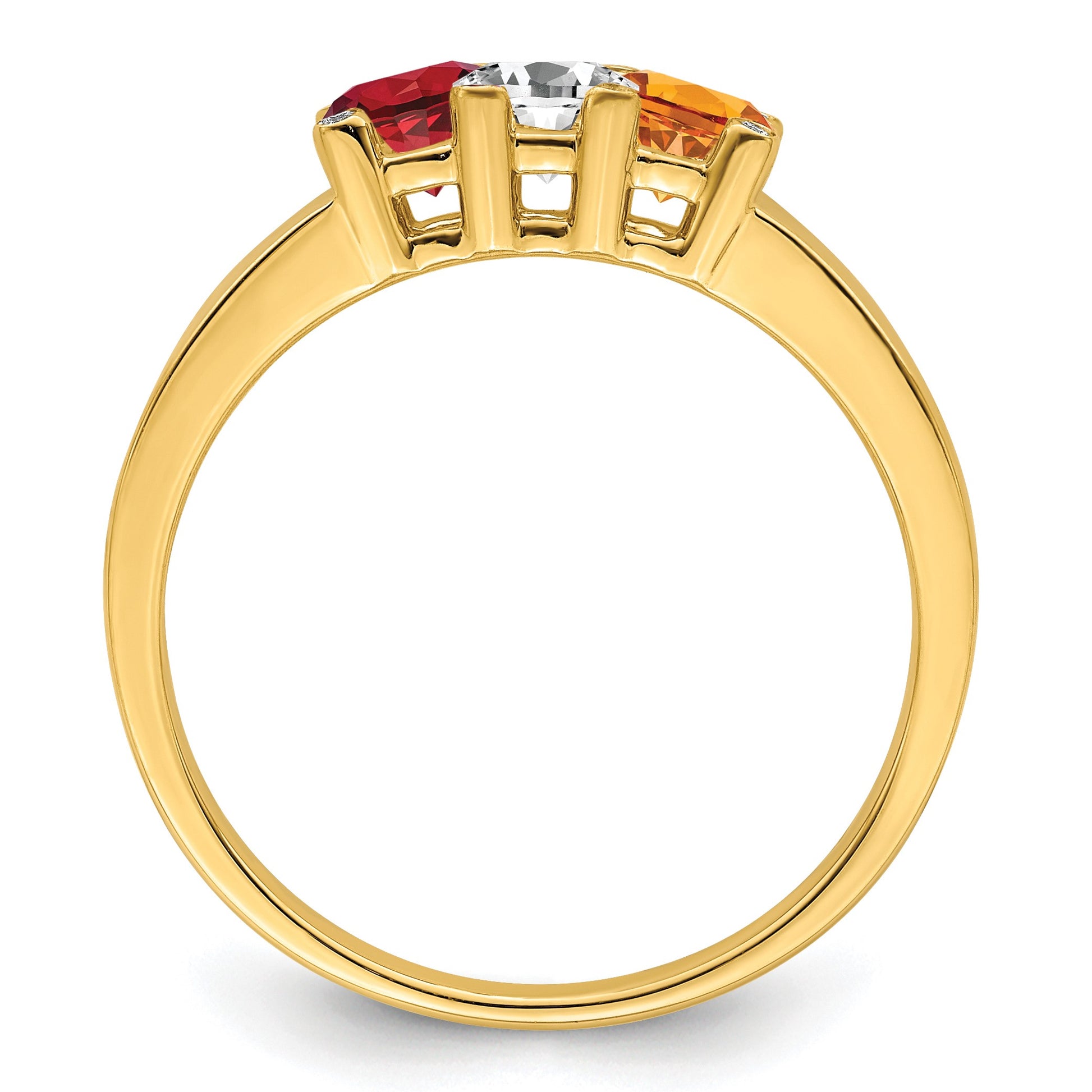 14K Family Jewelry Diamond Semi-Set Ring