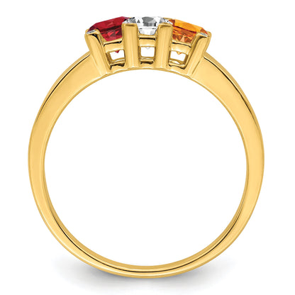 14K Family Jewelry Diamond Semi-Set Ring