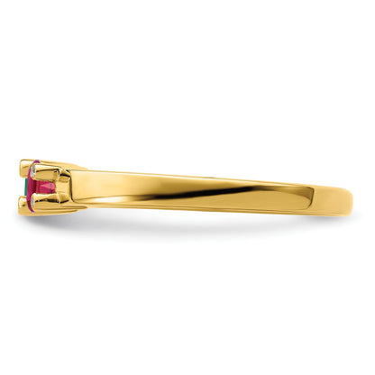14K Family Jewelry Diamond Semi-Set Ring
