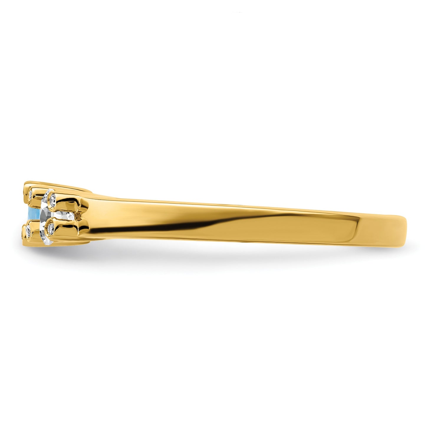 14K Family Jewelry Diamond Semi-Set Ring