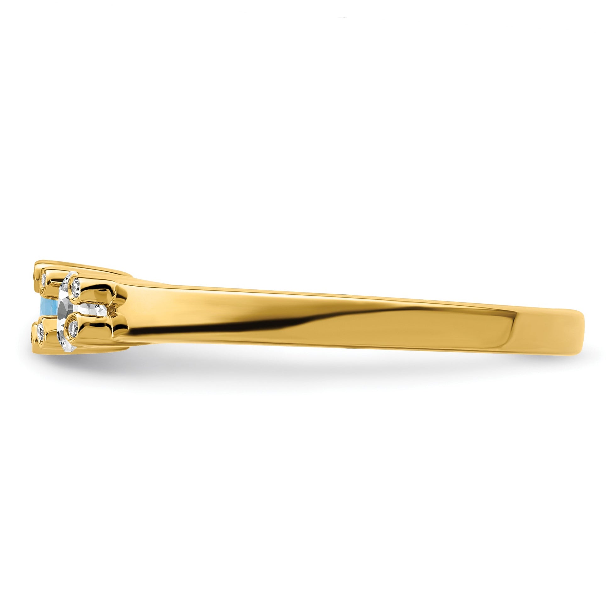 14K Family Jewelry Diamond Semi-Set Ring