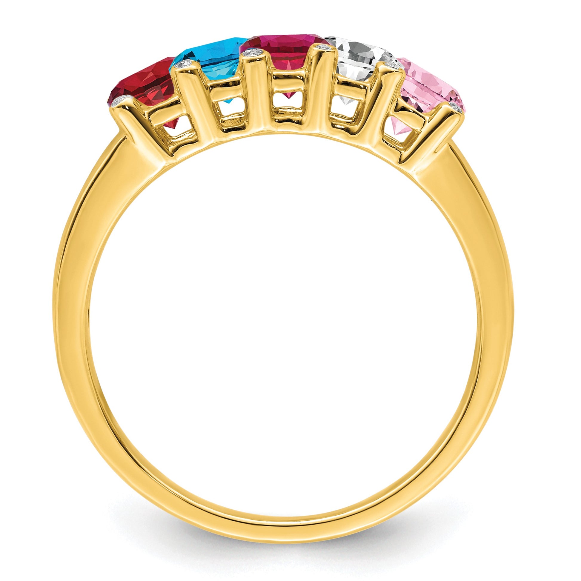 14K Family Jewelry Diamond Semi-Set Ring