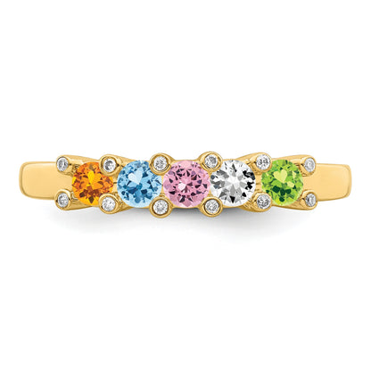 14K Family Jewelry Diamond Semi-Set Ring