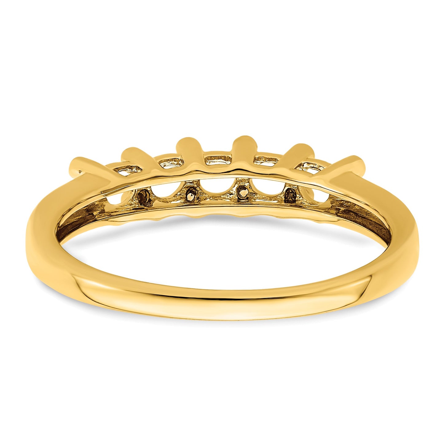 14K Family Jewelry Diamond Semi-Set Ring