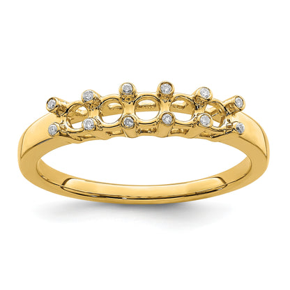 14K Family Jewelry Diamond Semi-Set Ring