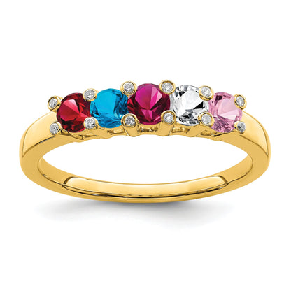 14K Family Jewelry Diamond Semi-Set Ring