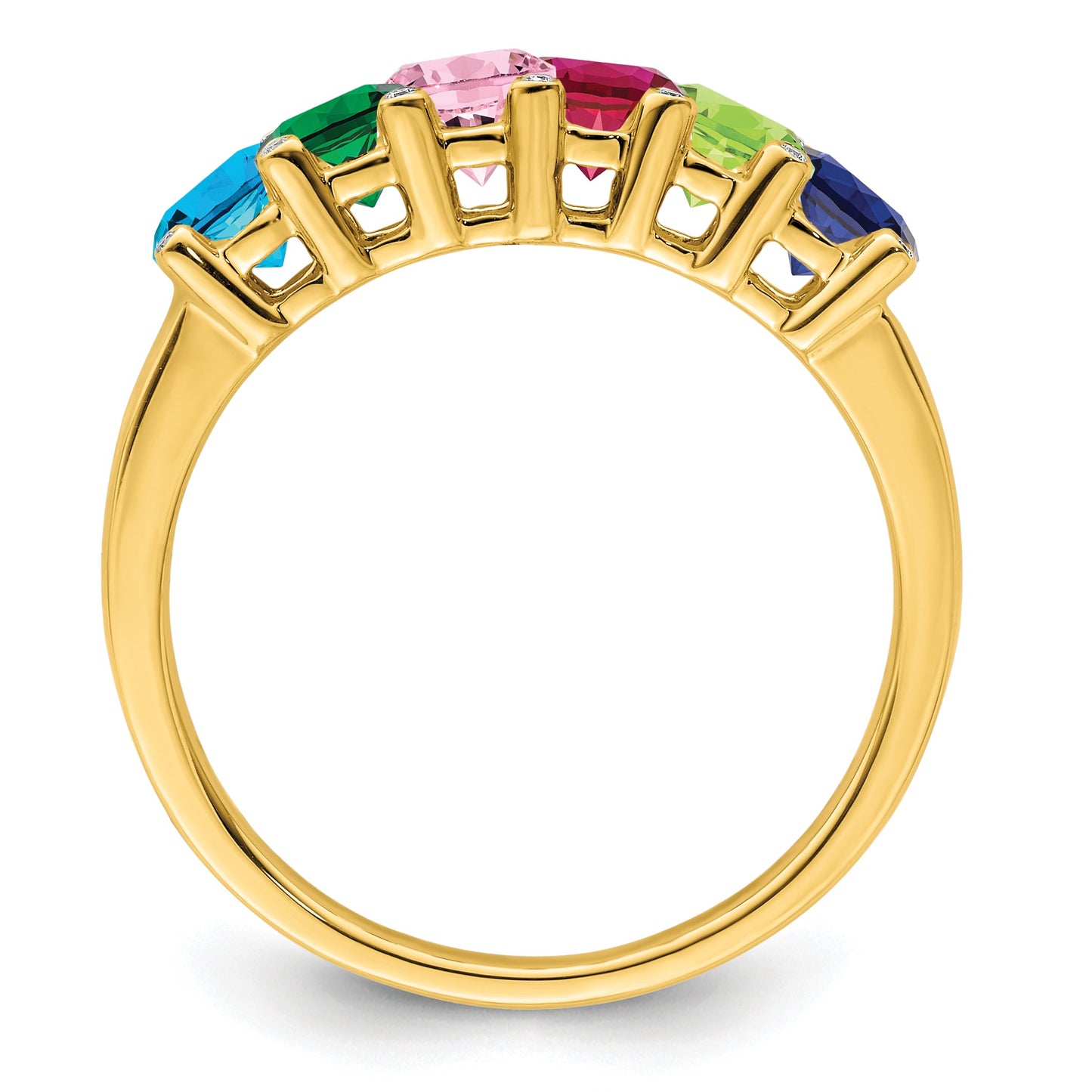 14K Family Jewelry Diamond Semi-Set Ring