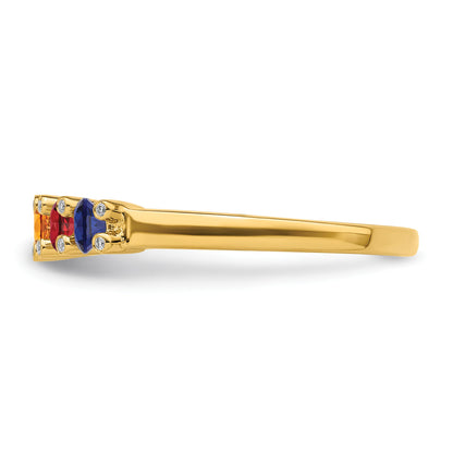 14K Family Jewelry Diamond Semi-Set Ring