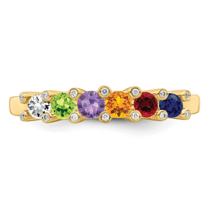 14K Family Jewelry Diamond Semi-Set Ring