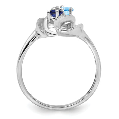 Sterling Silver Rhodium-plated Family Jewelry Mounting