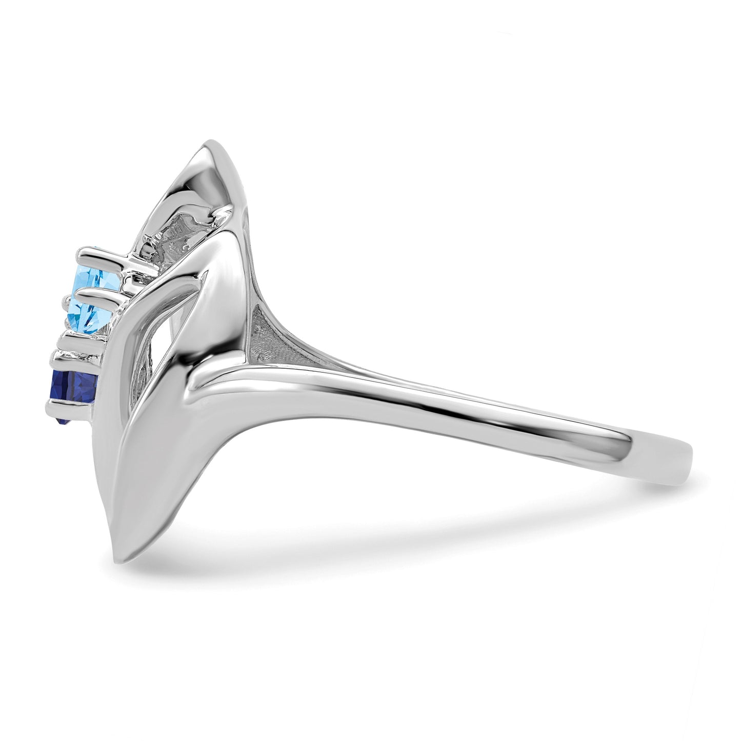 Sterling Silver Rhodium-plated Family Jewelry Mounting