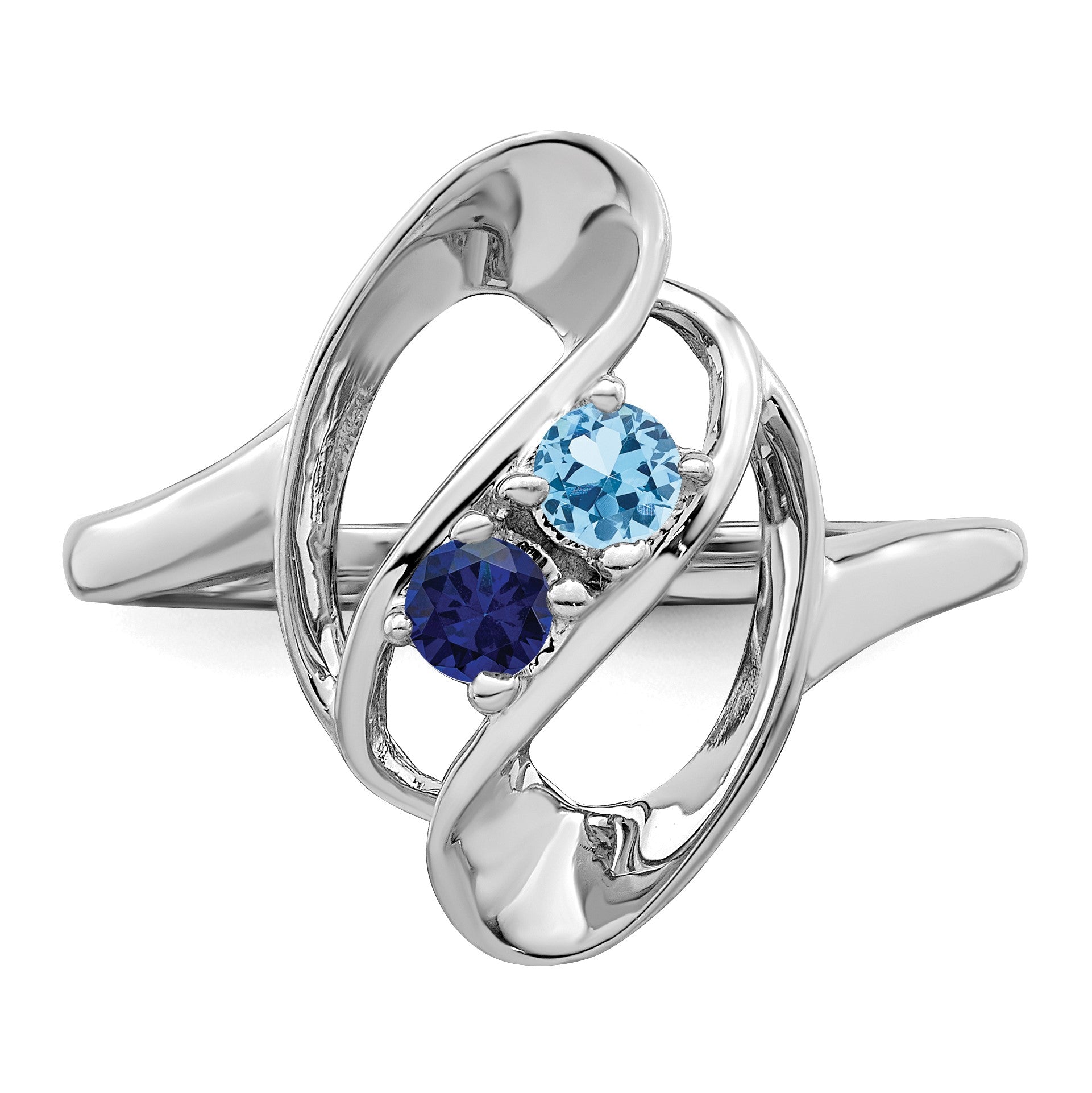 Sterling Silver Rhodium-plated Family Jewelry Mounting