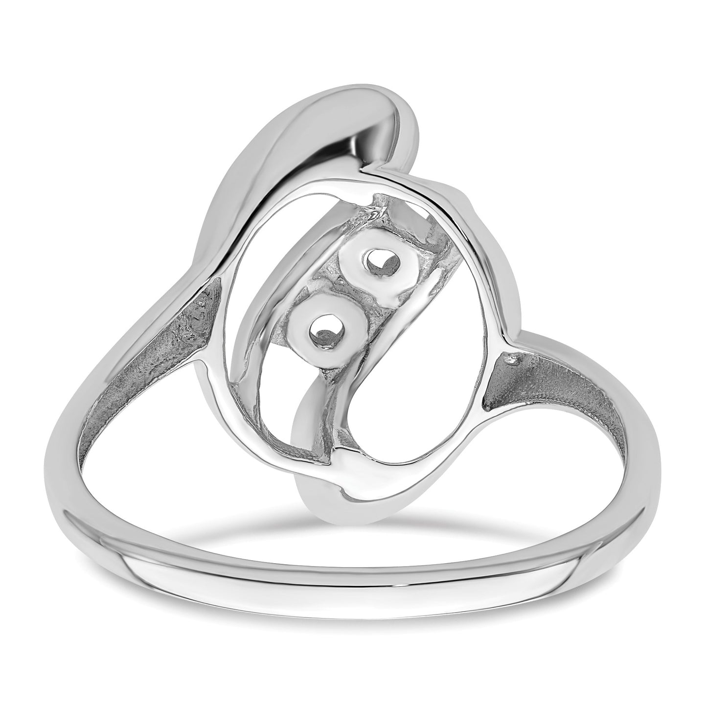 Sterling Silver Rhodium-plated Family Jewelry Mounting