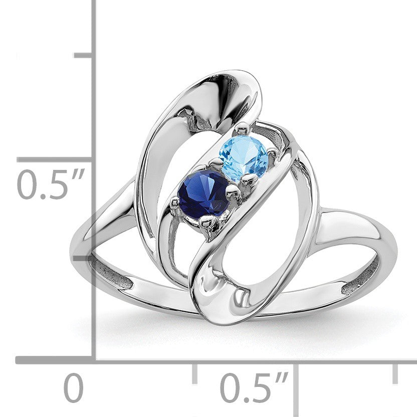 Sterling Silver Rhodium-plated Family Jewelry Mounting