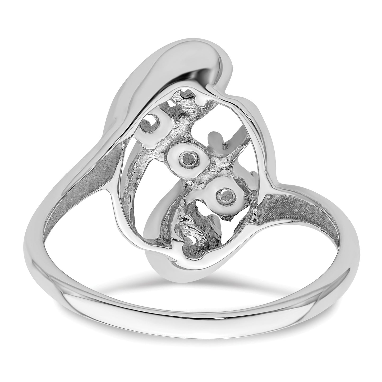 Sterling Silver Rhodium-plated Family Jewelry Mounting