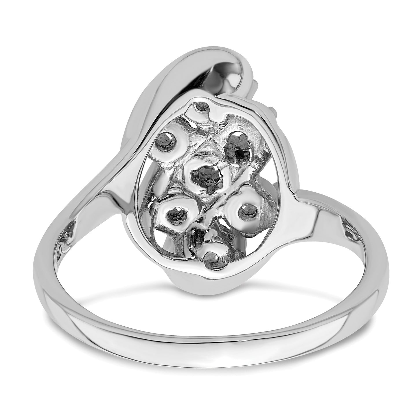 Sterling Silver Rhodium-plated Family Jewelry Mounting