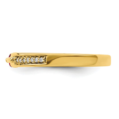 14K Family Jewelry Diamond Semi-Set Ring