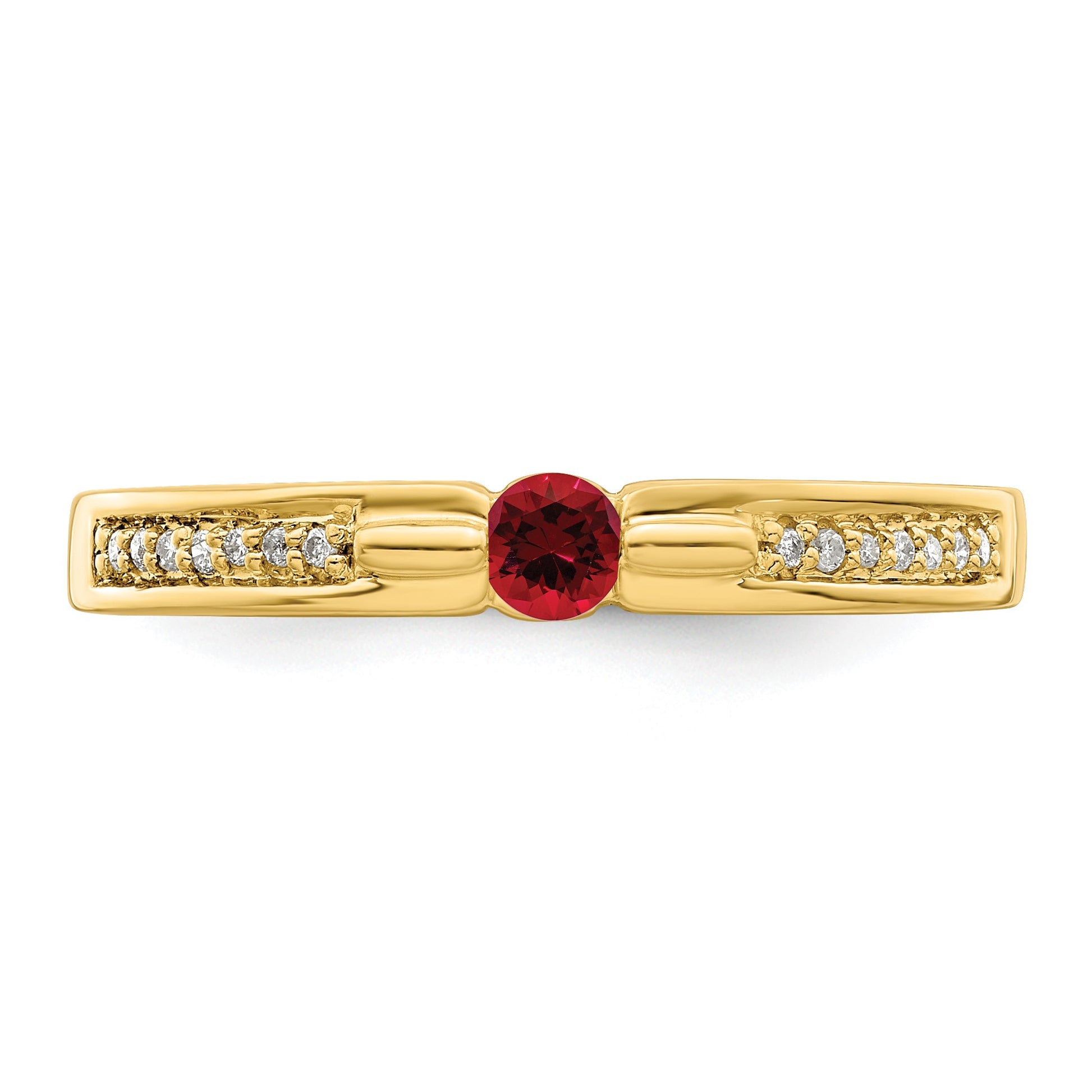 14K Family Jewelry Diamond Semi-Set Ring