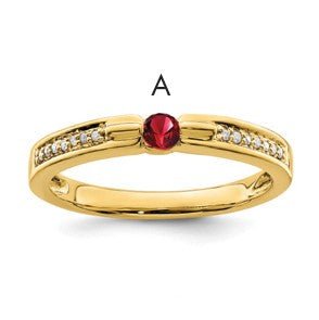 14K Family Jewelry Diamond Semi-Set Ring