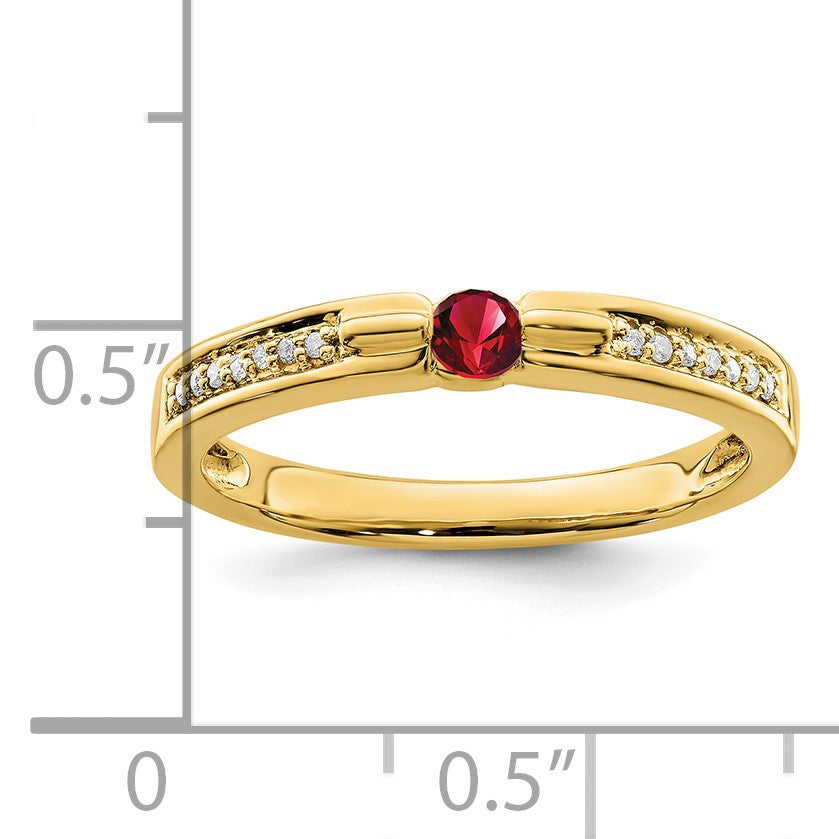14K Family Jewelry Diamond Semi-Set Ring