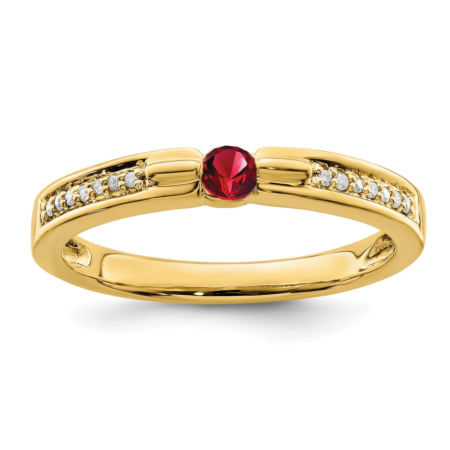 14K Family Jewelry Diamond Semi-Set Ring