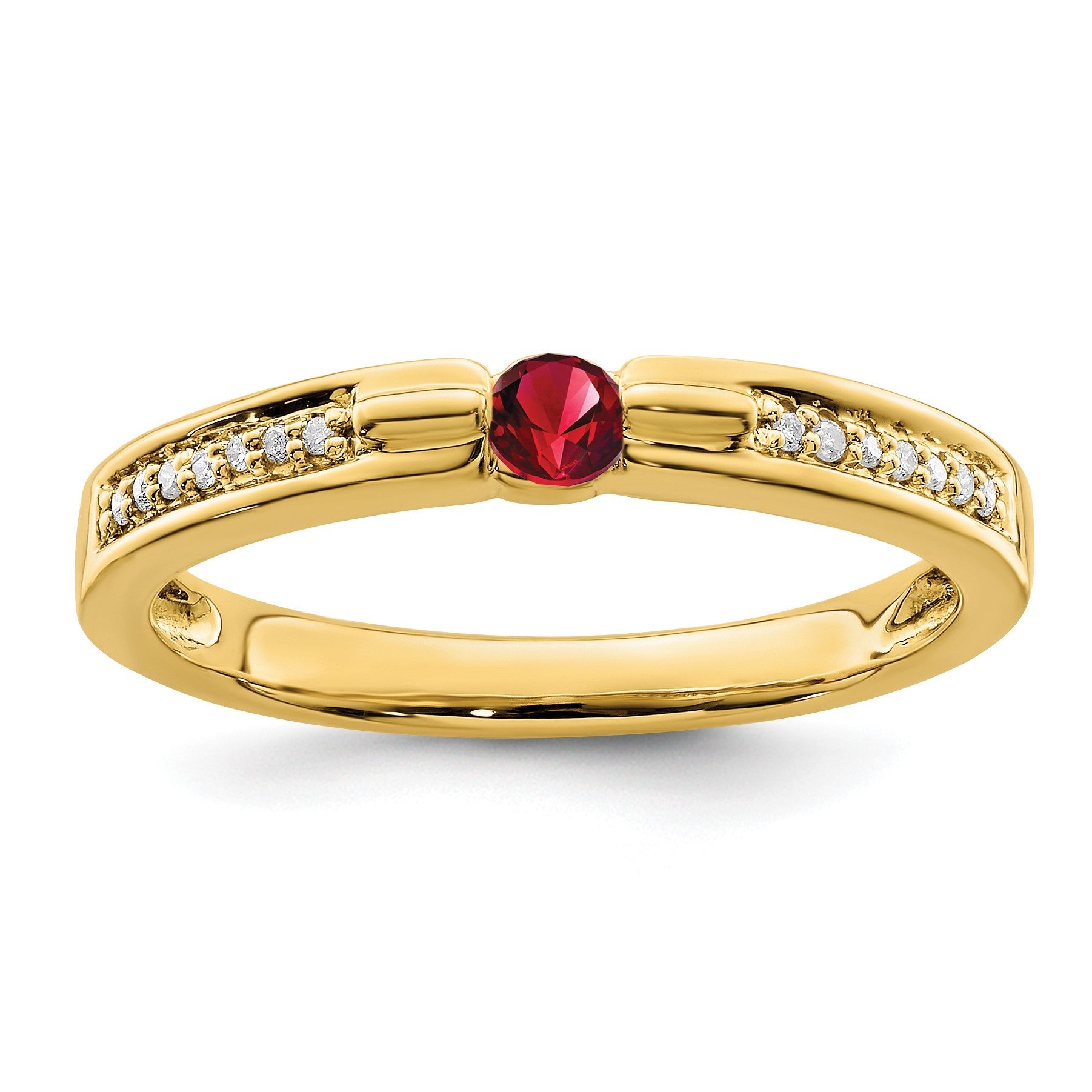 14K Family Jewelry Diamond Semi-Set Ring